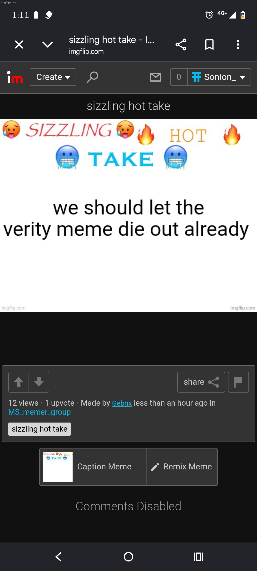 Why tf are comments disabled | made w/ Imgflip meme maker