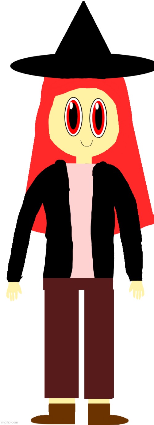Completely redid her eyes, and her hands (SHE HAS FINGERS NOW), added a bit more hair on her forehead, and changed her pants | image tagged in drawing,pixel,art | made w/ Imgflip meme maker
