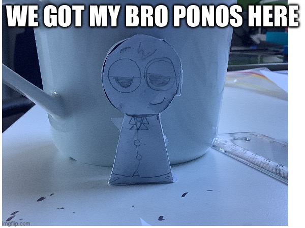 Sorry if his eyes look weird, I tried. i TRIED. | We got my bro Ponos here | image tagged in sprunki,oc,irl,paper | made w/ Imgflip meme maker