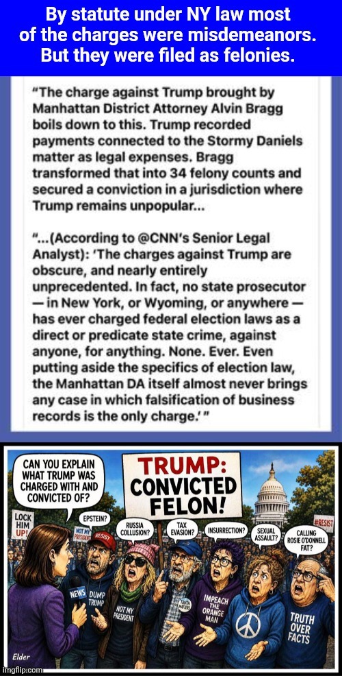 Trump Felony Charges | image tagged in trump felony charges | made w/ Imgflip meme maker