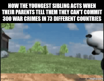 youngest sibling meme - Youngest Sibling Denied Global Chaos