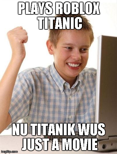Roblox Titanic Meme