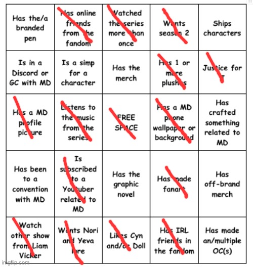 BINGOOOOOOOOOOOOO | image tagged in murder drones bingo 2 0 | made w/ Imgflip meme maker