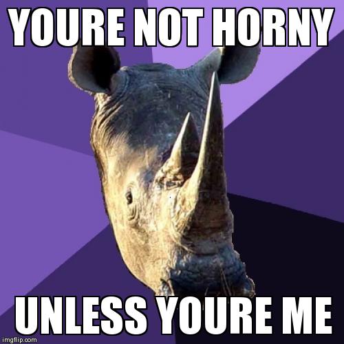 Sexually Oblivious Rhino Meme | image tagged in memes,sexually oblivious rhino | made w/ Imgflip meme maker