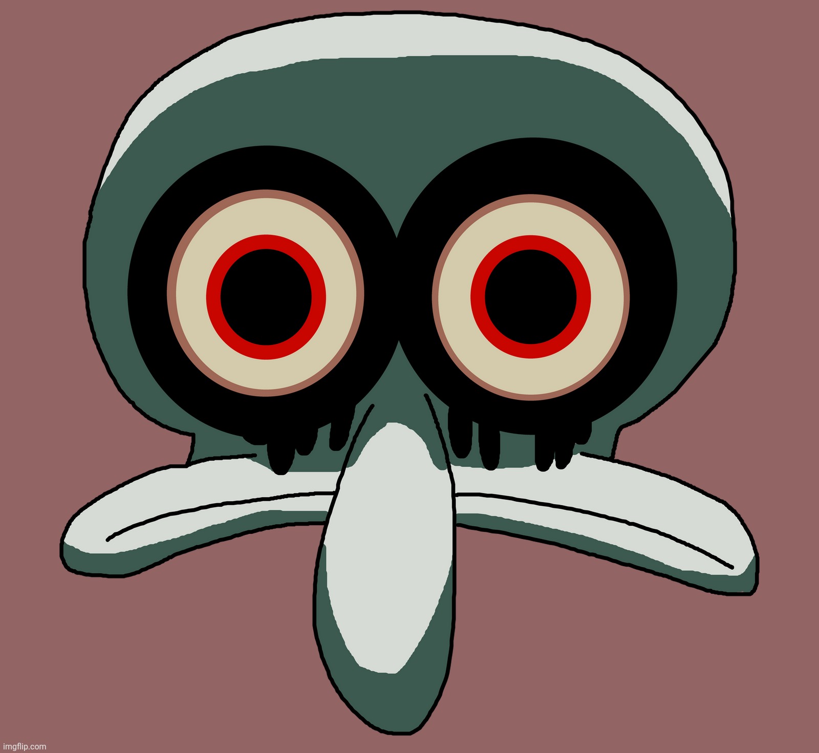 Red Mist Squidward | image tagged in red mist squidward | made w/ Imgflip meme maker