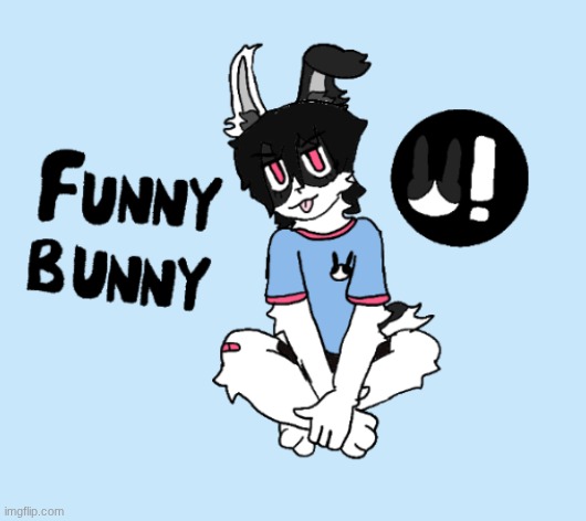 so this is my first time doing digital art, so here's artwork of my oc: funny bunny | image tagged in oc,drawing,digital art | made w/ Imgflip meme maker