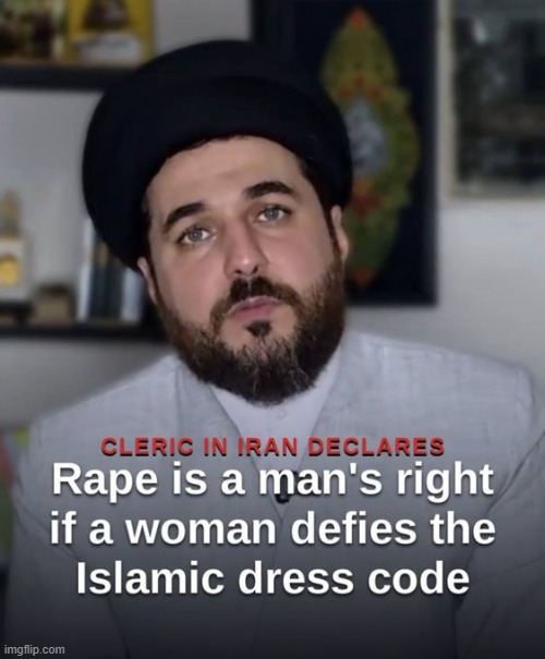 So much for a civilized society. What is the matter with these people? | image tagged in islam,man,woman,rights,rape,dress code | made w/ Imgflip meme maker