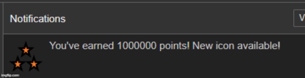yay | image tagged in one million points | made w/ Imgflip meme maker