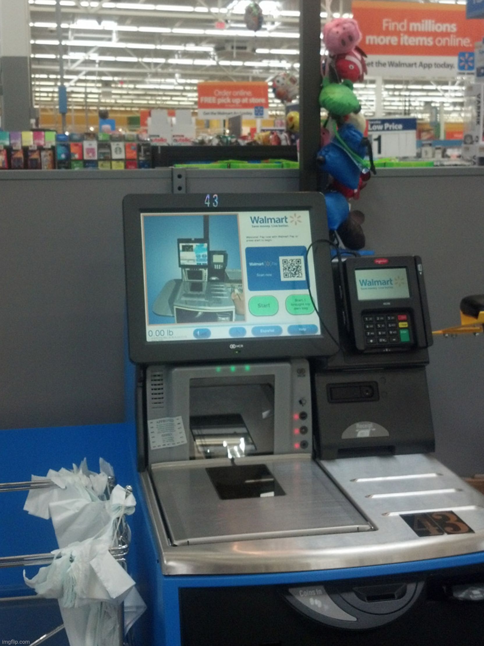 Walmart Self Checkout | image tagged in walmart self checkout | made w/ Imgflip meme maker