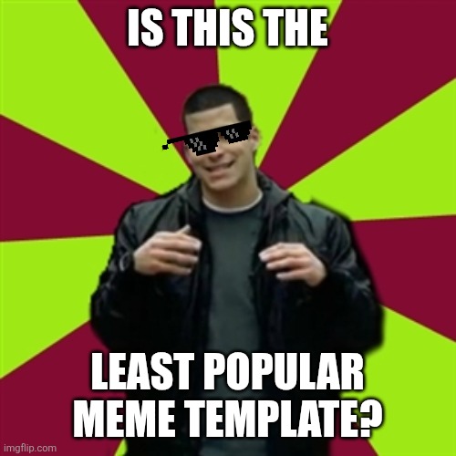 Somewhere hidden in this website... | Is this the; Least popular meme template? | image tagged in memes,meme template | made w/ Imgflip meme maker