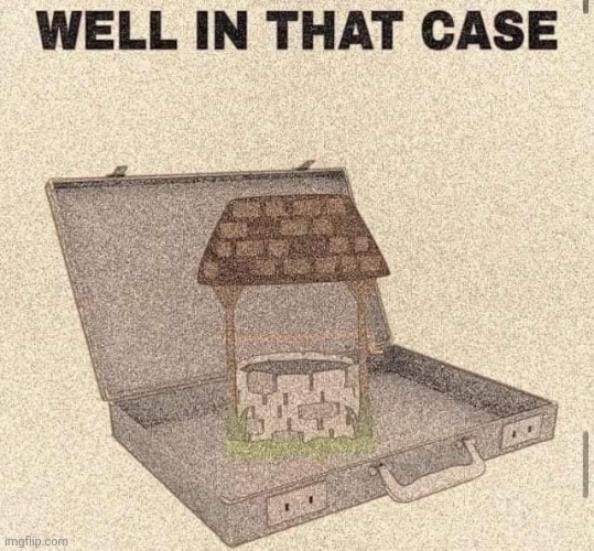 Well in that case | image tagged in well in that case | made w/ Imgflip meme maker