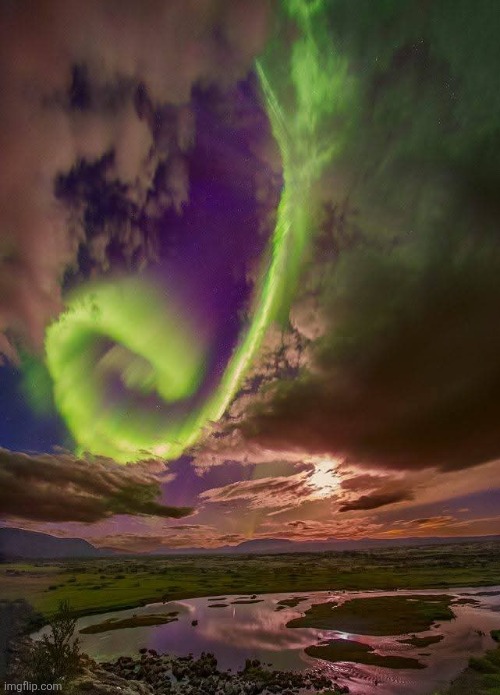 Aurora over Icelandic FaultPhoto credit: Juan Carlos Casado | image tagged in aurora,northern lights,iceland,beautiful nature,awesome,photography | made w/ Imgflip meme maker