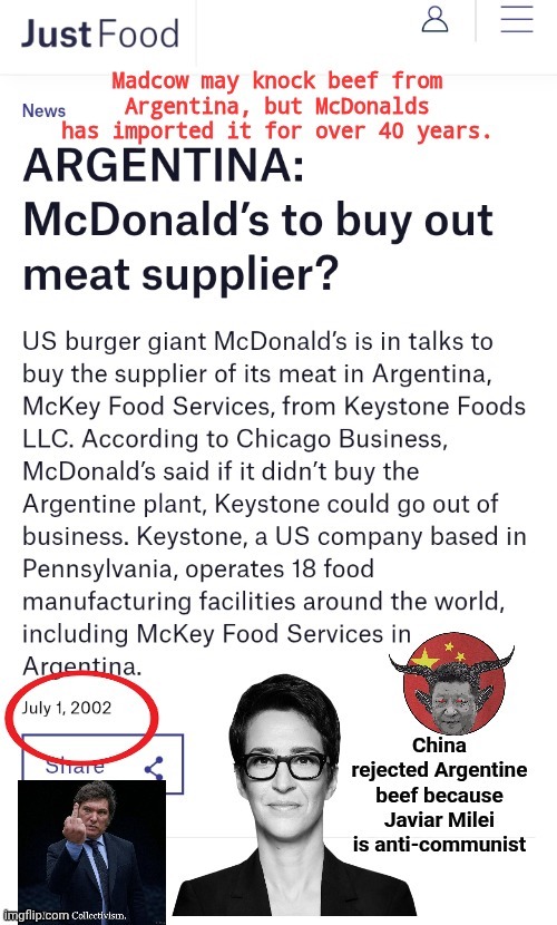 Madcow Argentina beef McDonalds | image tagged in madcow argentina beef mcdonalds | made w/ Imgflip meme maker