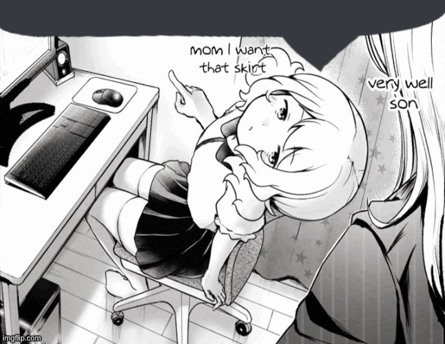 Femboy speech bubble | image tagged in femboy speech bubble | made w/ Imgflip meme maker
