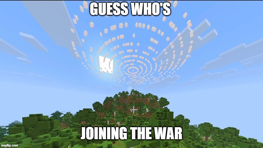 hint: its a guy | GUESS WHO'S; joining the war | image tagged in orbital strike,unstable smp,guess,question | made w/ Imgflip meme maker