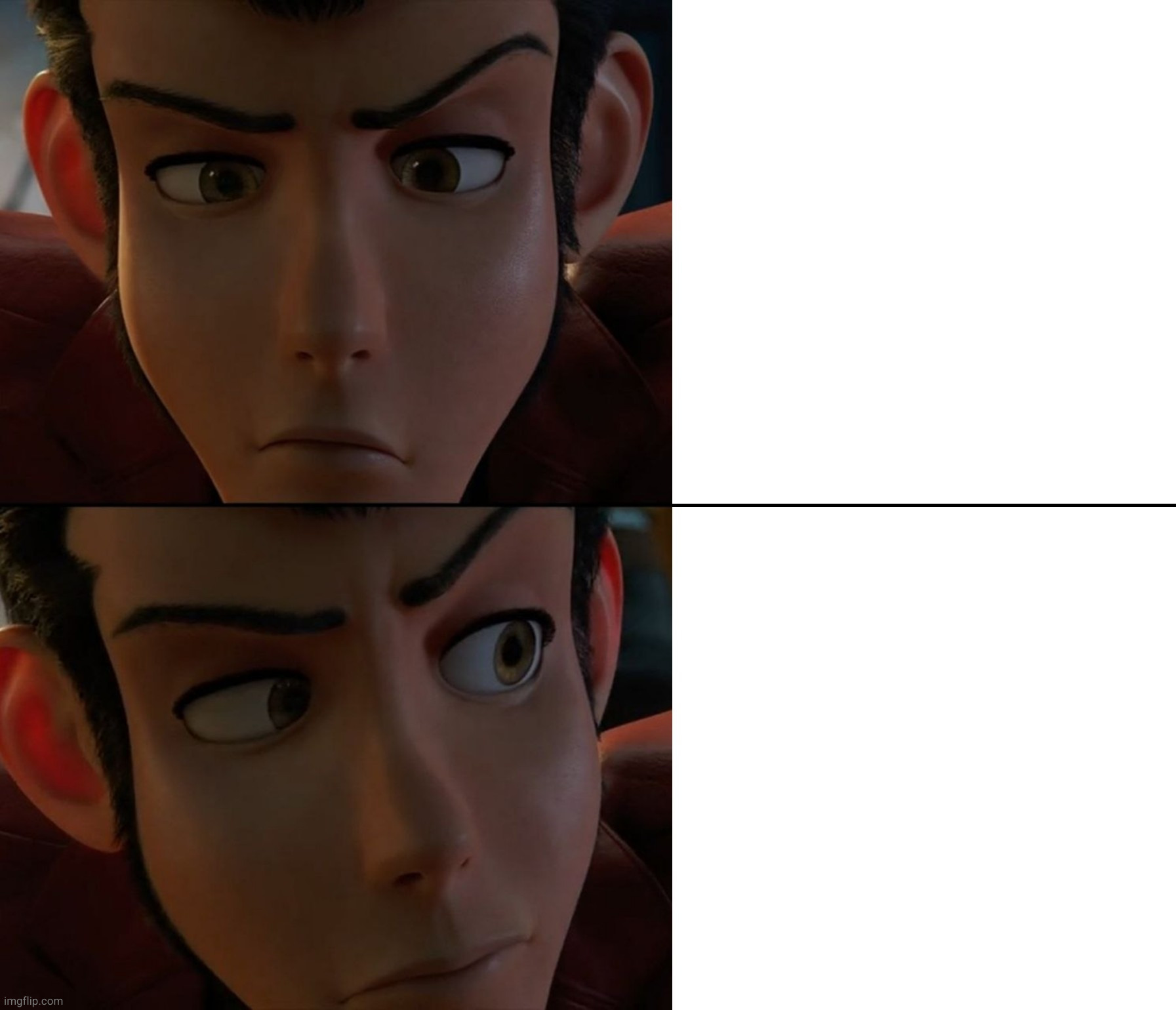 Okay Now Have At It | image tagged in lupin iii,anime,template | made w/ Imgflip meme maker