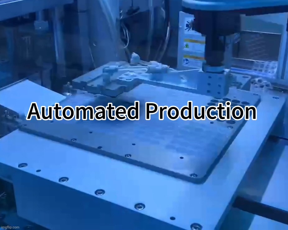 Automated Production (of silicone valves!) | image tagged in template,memes,imgflip points | made w/ Imgflip meme maker