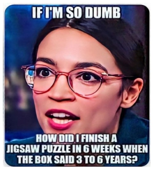 Everybody loves a puzzle | aaa | image tagged in aoc stupid,no sharia law,ban socialism,no socialism,ban dsa | made w/ Imgflip meme maker