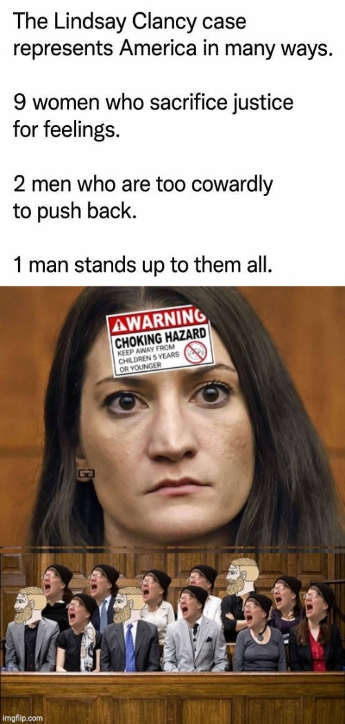 Killer Clancy and Jury | image tagged in killer clancy jury | made w/ Imgflip meme maker