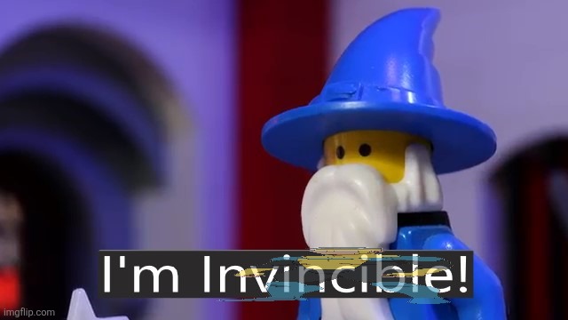 I need you Cecil | image tagged in i'm invincible | made w/ Imgflip meme maker