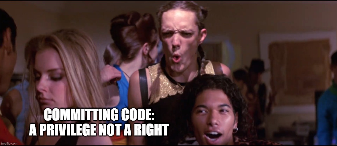 cereal killer privilege not a right hackers 1995 | committing code: a privilege not a right | image tagged in hackers,1995,cereal killer | made w/ Imgflip meme maker