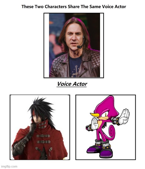 Matthew Mercer | image tagged in same voice actor,matthew mercer,final fantasy,sonic the hedgehog,square enix,sega | made w/ Imgflip meme maker