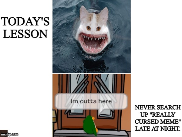 YOU NEED THIS LESSON!!! | Today's lesson; Never search up "really cursed meme" late at night. | image tagged in this is not okie dokie | made w/ Imgflip meme maker