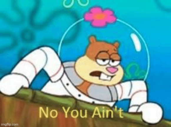 image tagged in no you ain't | made w/ Imgflip meme maker