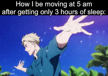 Gojo Glides Through Sleep Deprivation