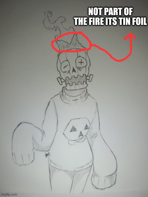 Cryptjack (fixed) | not part of the fire its tin foil | image tagged in cryptjack fixed | made w/ Imgflip meme maker