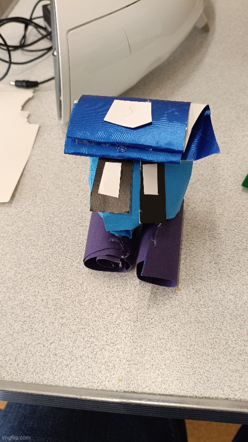 The goober. Made in about 3 minutes with paper and a hot glue gun | image tagged in it's a thing,it exists,i dont know why,but it does | made w/ Imgflip meme maker