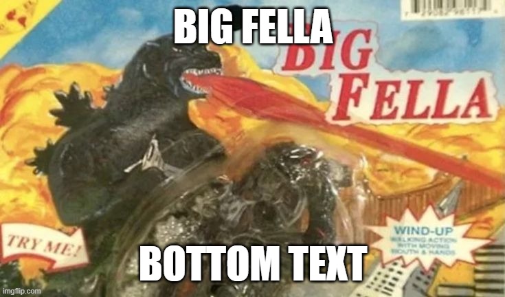 big fella | BIG FELLA; BOTTOM TEXT | image tagged in big fella,bottom text,eyebleach | made w/ Imgflip meme maker