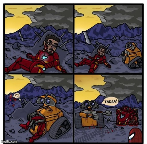Recycle Tony | image tagged in iron man,tony stark | made w/ Imgflip meme maker