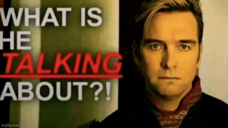 WHAT IS HE TALKING ABOUT?! | image tagged in what is he talking about | made w/ Imgflip meme maker