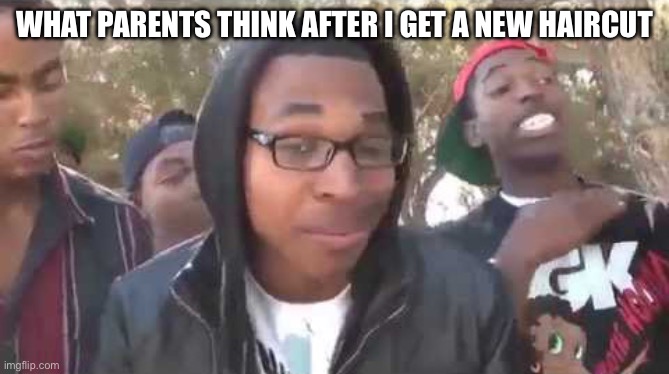 I'm about to end this man's whole career | What parents think after i get a new haircut | image tagged in i'm about to end this man's whole career | made w/ Imgflip meme maker