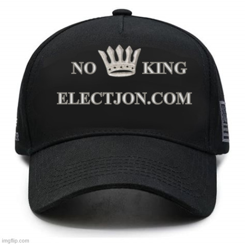 Dethrone the Antichrist | ELECTJON.COM; no           king | image tagged in dethrone the antichrist,jon ossoff 2028,trump's broken promises,war criminal,tariffs are taxes | made w/ Imgflip meme maker