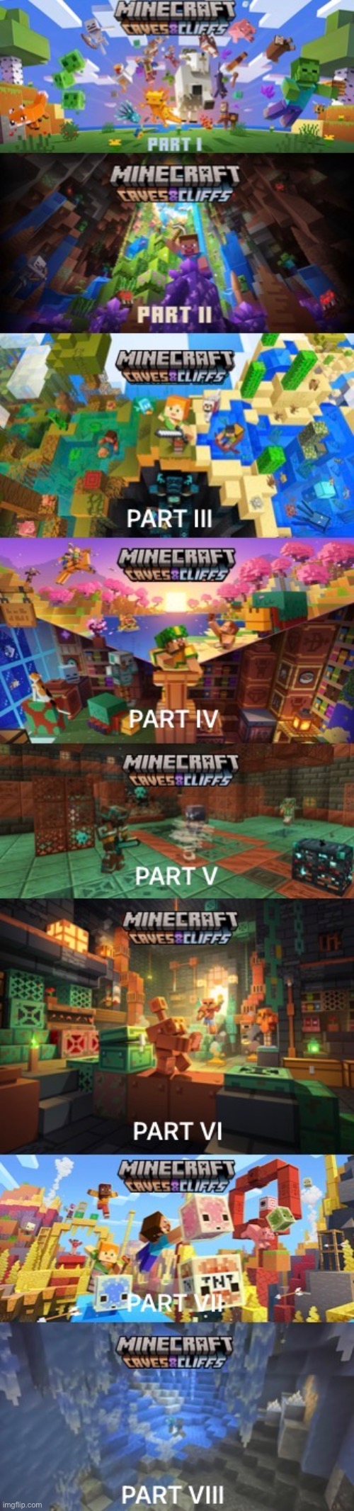 caves and cliffs | image tagged in funny,memes,true,this took effort,gaming,minecraft | made w/ Imgflip meme maker