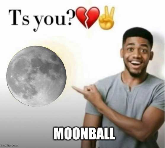 ts you? | moonball | image tagged in ts you | made w/ Imgflip meme maker