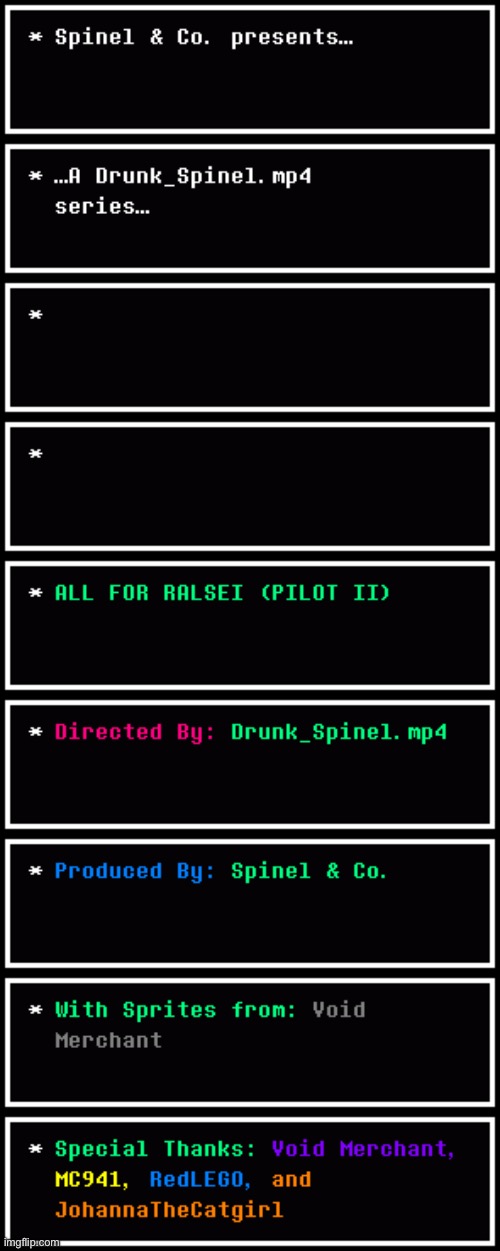 ALL FOR RALSEI (PILOT II): Crediting | made w/ Imgflip meme maker
