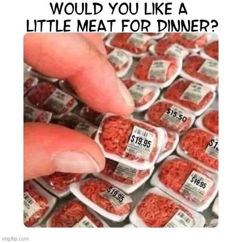 Cooking for Leprechauns | image tagged in vince vance,tiny,packages,ground beef,memes,meat | made w/ Imgflip meme maker
