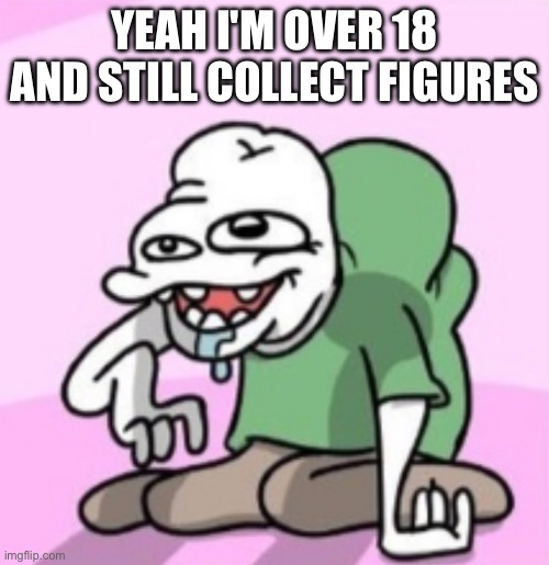 Get a Life and a Job! | Yeah I'm over 18 and still Collect Figures | image tagged in truth,anti cringe | made w/ Imgflip meme maker