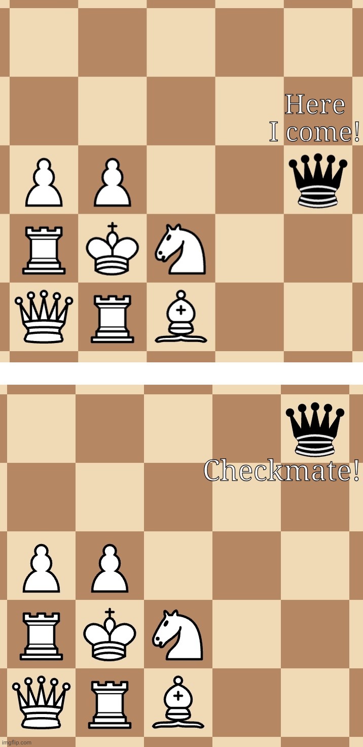 Another chess template | image tagged in checkmate | made w/ Imgflip meme maker