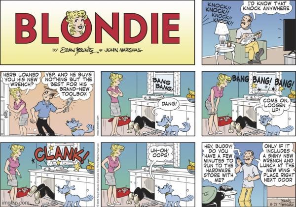 Blondie | image tagged in comics | made w/ Imgflip meme maker
