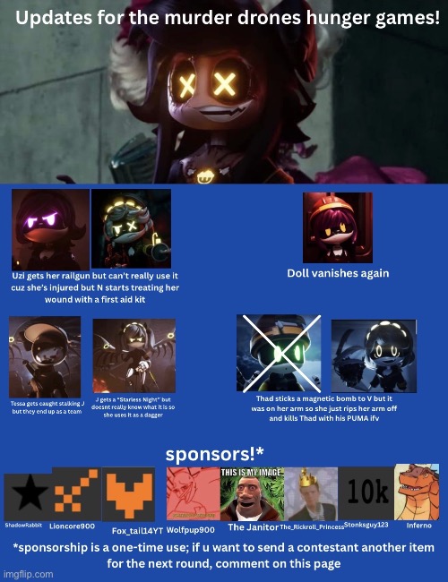 Md hunger games pt. 4: sorry Wolfie | image tagged in img_2007 jpeg | made w/ Imgflip meme maker