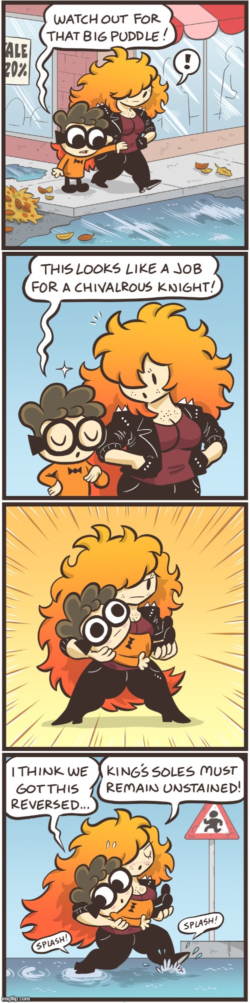 image tagged in nerd,tiger,autumn,puddle,big,carrying | made w/ Imgflip meme maker
