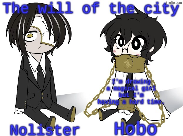 Nolister and Hobo's Index template | I'm drawing a magical girl but I'm having a hard time. | image tagged in nolister and hobo's index template | made w/ Imgflip meme maker