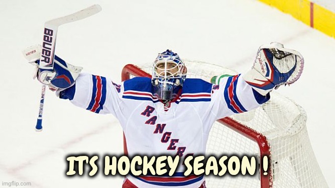 It's Hockey Season ! | image tagged in henrik lundquist | made w/ Imgflip meme maker