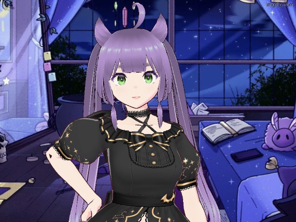 My halloween look!  What do you think? | image tagged in vtuber,halloween | made w/ Imgflip meme maker