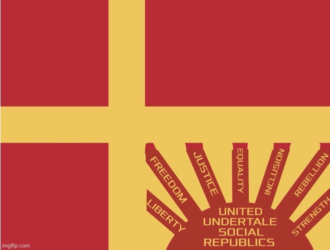 The new flag but in the Nordic style (This is not an official flag. -Spinel) | made w/ Imgflip meme maker