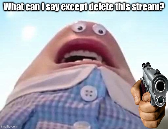 delete this | What can I say except delete this stream? | image tagged in delete this | made w/ Imgflip meme maker